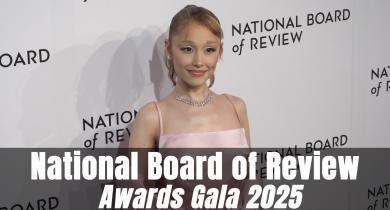 Ariana Grande on 2025 National Board of Review Awards Gala red carpet