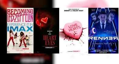 New Movies: Becoming Led Zeppelin, Heart Eyes, Love Hurts, and Renner