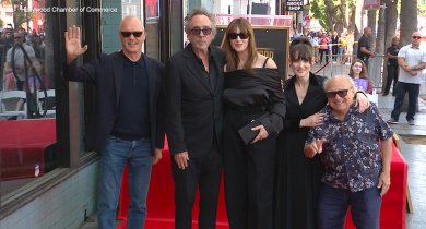 Winona Ryder and Michael Keaton Praise Legendary Filmmaker Tim Burton at His Hollywood Walk of Fame Ceremony