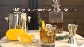 Mango and Rosemary Bourbon Smash