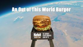 Habit Burger & Grill's #1 Ranked Double Charburger Proves to Be an Out of This World Burger, Launching 20 Miles Above Earth