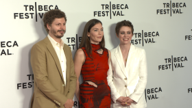 Michael Cera, Hannah Gross, Sophia Lillis and Director Dustin Guy Defa at The Adults Tribeca Film Festival Premiere