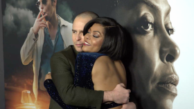 Taraji P. Henson and Sam Rockwell at NYC Premiere of Their Latest Film The Best of Enemies
