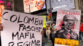Hundreds Gather in NYC in Solidarity with Colombia