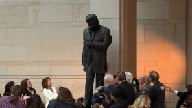 Johnny Cash statue unveiled inside the United States Capitol representing home state of Arkansas