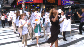 Keke Palmer Leads Rally in NYC for Girls Self-Esteem