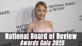 Ariana Grande on 2025 National Board of Review Awards Gala red carpet