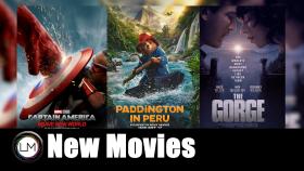 Valentines Day Movie Releases Captain America Brave New World Paddington in Peru and The Gorge