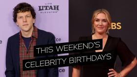 Celebrity Weekend Birthdays: Kate Winslet, Jesse Eisenberg, Travis Kelce, Kevin Cronin, David Hidalgo, and More