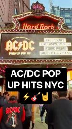 AC/DC Takes Over Times Square ⚡ Inside the PWR/UP Pop Up